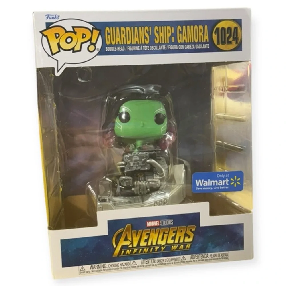 Funko Pop Avengers Gamora Figure with Green and Black Design‎